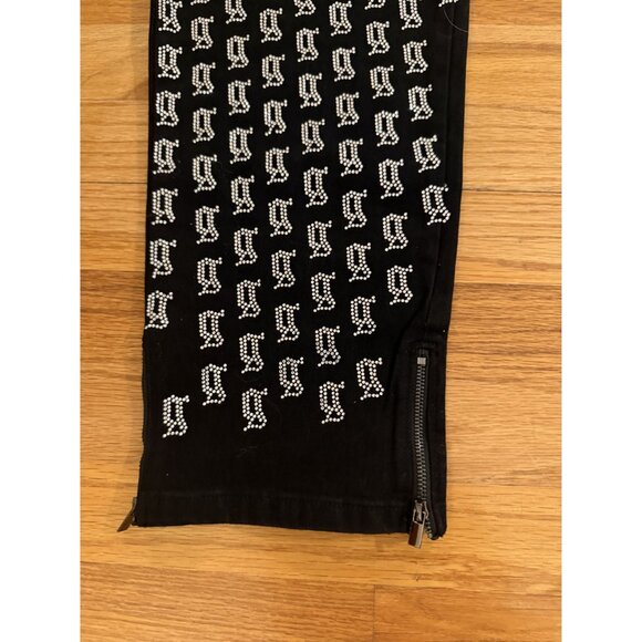 NWT Guapi Men's Black Rhinestone Jeans Size 40 Limited Edition [jb] - Picture 5 of 11